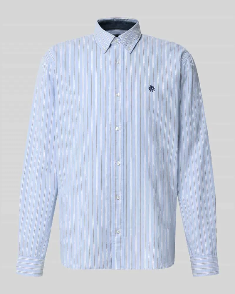 McNeal Regular Fit Freizeithemd aus reiner Baumwolle Bleu