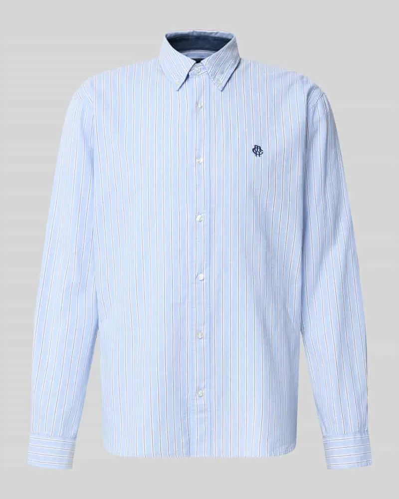 McNeal Regular Fit Freizeithemd aus reiner Baumwolle Bleu