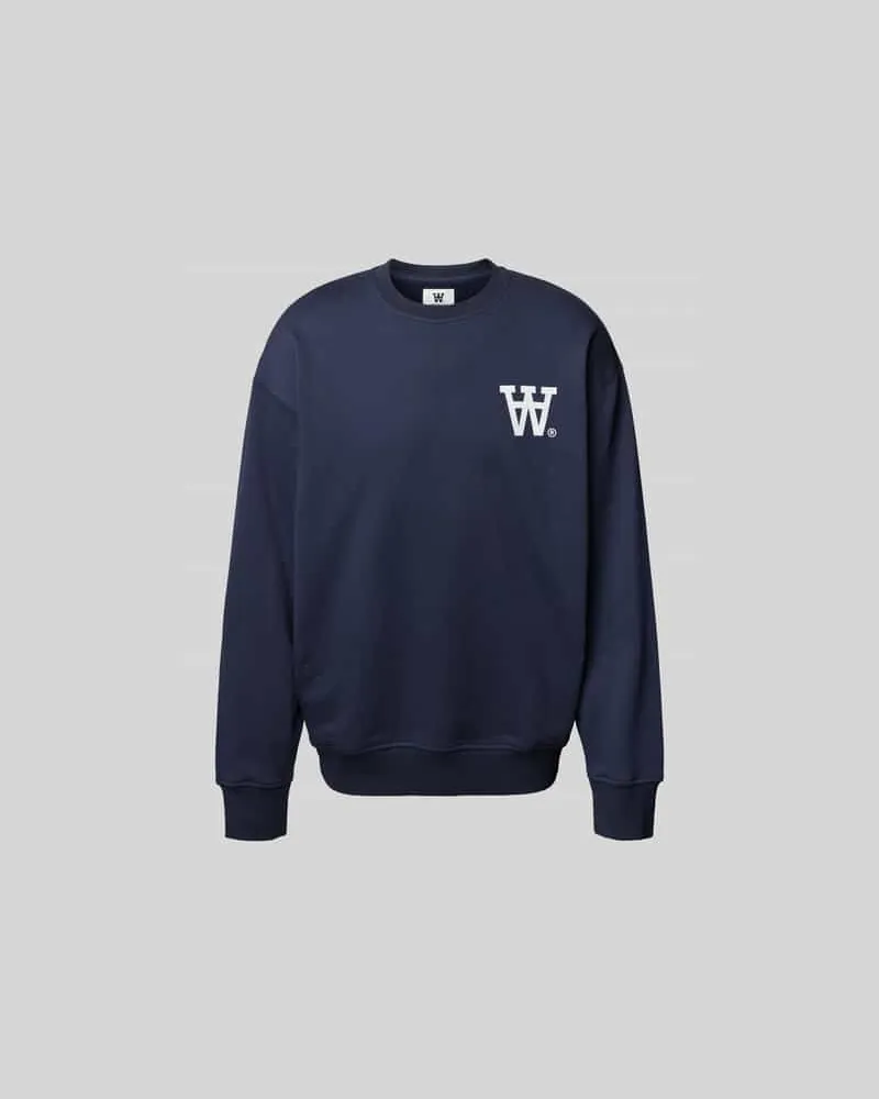 Wood Wood Oversized Sweatshirt aus Baumwolle Marine