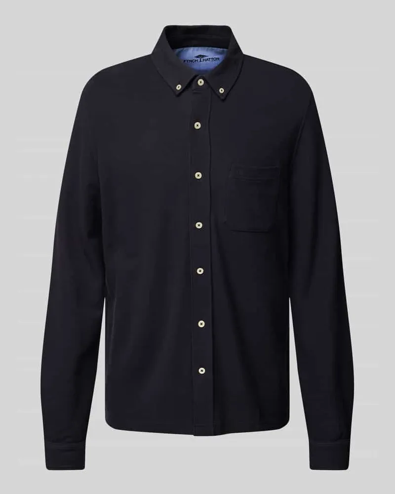 Fynch-Hatton Freizeithemd mit Button-Down-Kragen 