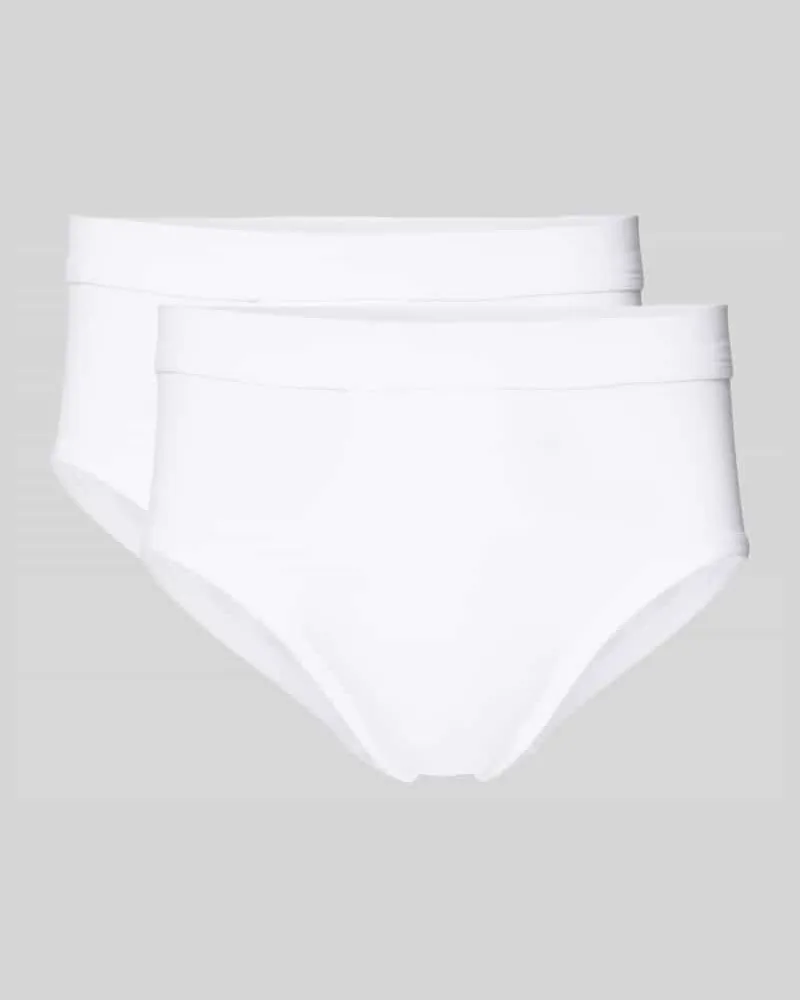 Schiesser Slip aus Feinripp Weiss