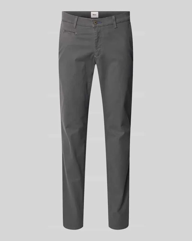 Brax Regular Fit Chino mit Gesäßtaschen Modell 'Fabio Graphit