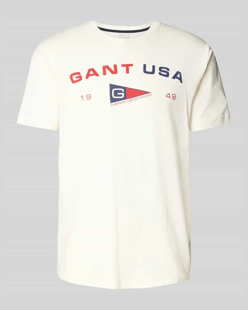 Gant T-Shirt mit Label-Details 
