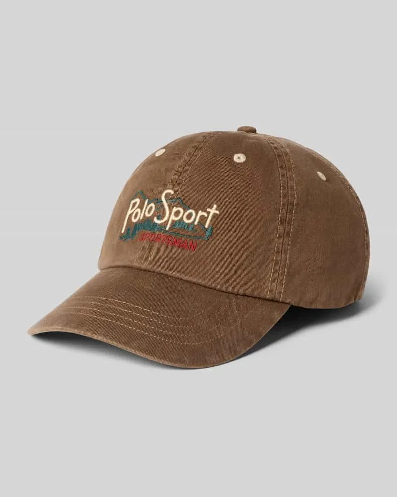 Ralph Lauren Cap aus reiner Baumwolle Mittelbraun