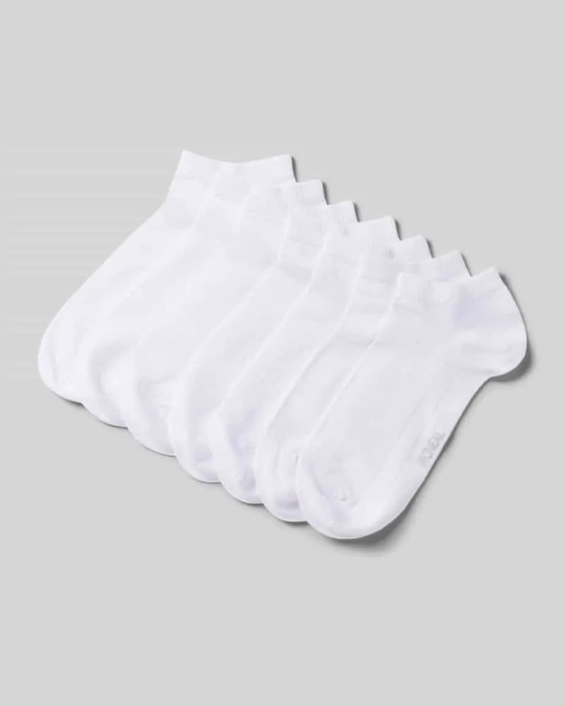 McNeal Sneakersocken im 7er-Pack mit Label-Detail Weiss