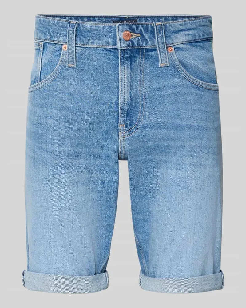 Tommy Hilfiger Regular Fit Jeansshorts aus Baumwoll-Mix Modell 'RONNIE SHORT Jeansblau