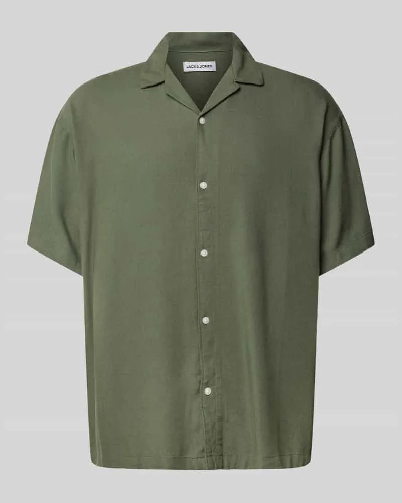 Jack & Jones Relaxed Fit Freizeithemd aus Viskose-Leinen-Mix Modell 'WAYNE 