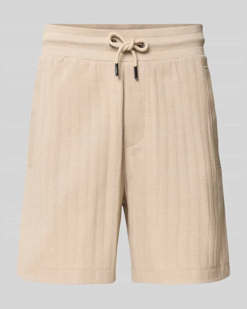 JOOP! Regular Fit Shorts mit Tunnelzug Modell 'JUANITO Beige