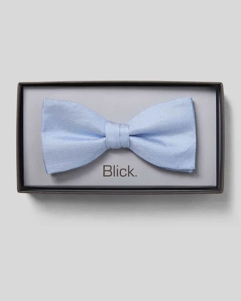 Blick Fliege aus Seide Bleu