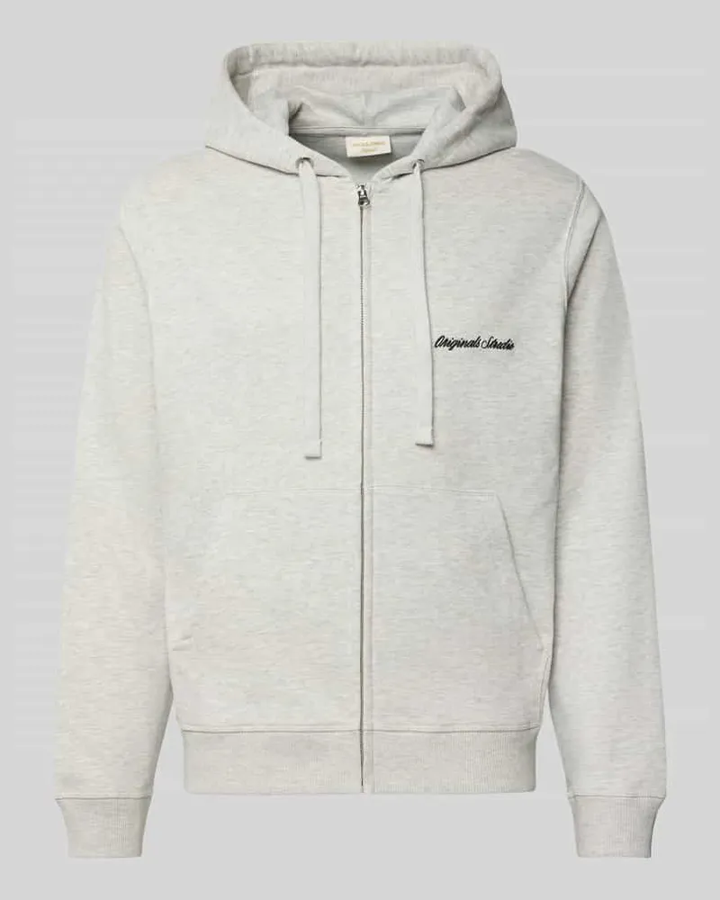 Jack & Jones Sweatjacke mit Känguru-Tasche und Reißverschluss 