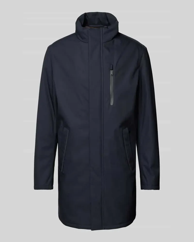 Bugatti Mantel mit Stehkragen Marine