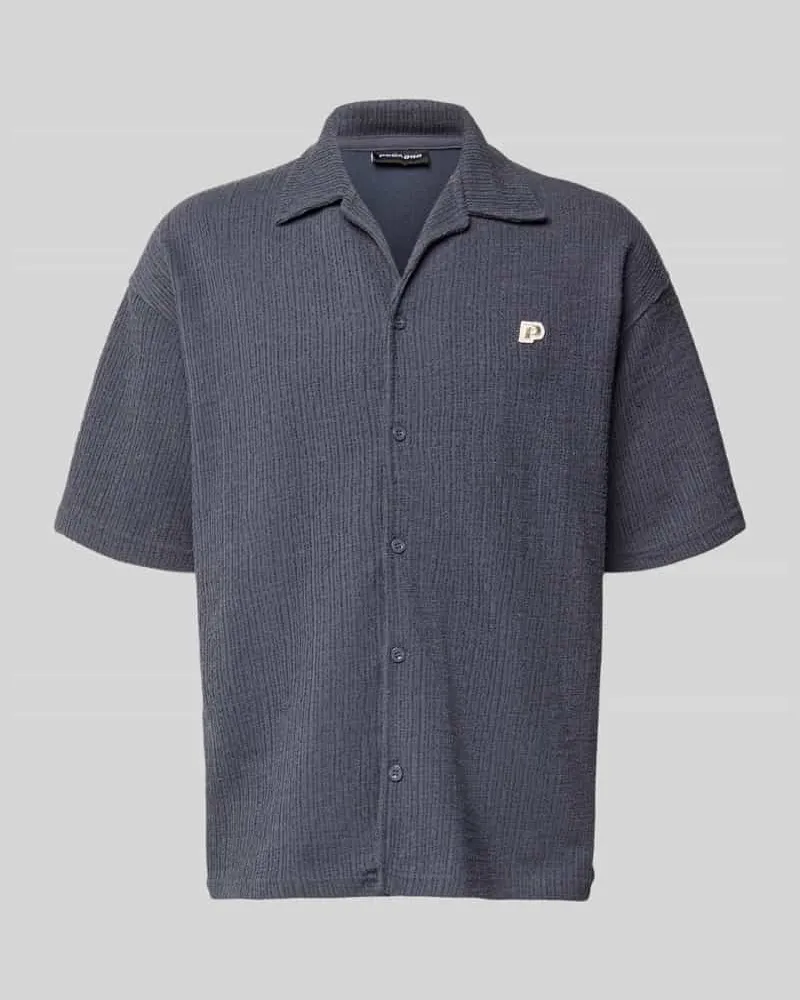 PEGADOR Regular Fit Freizeithemd mit Label-Patch Modell 'LIBCO Marine