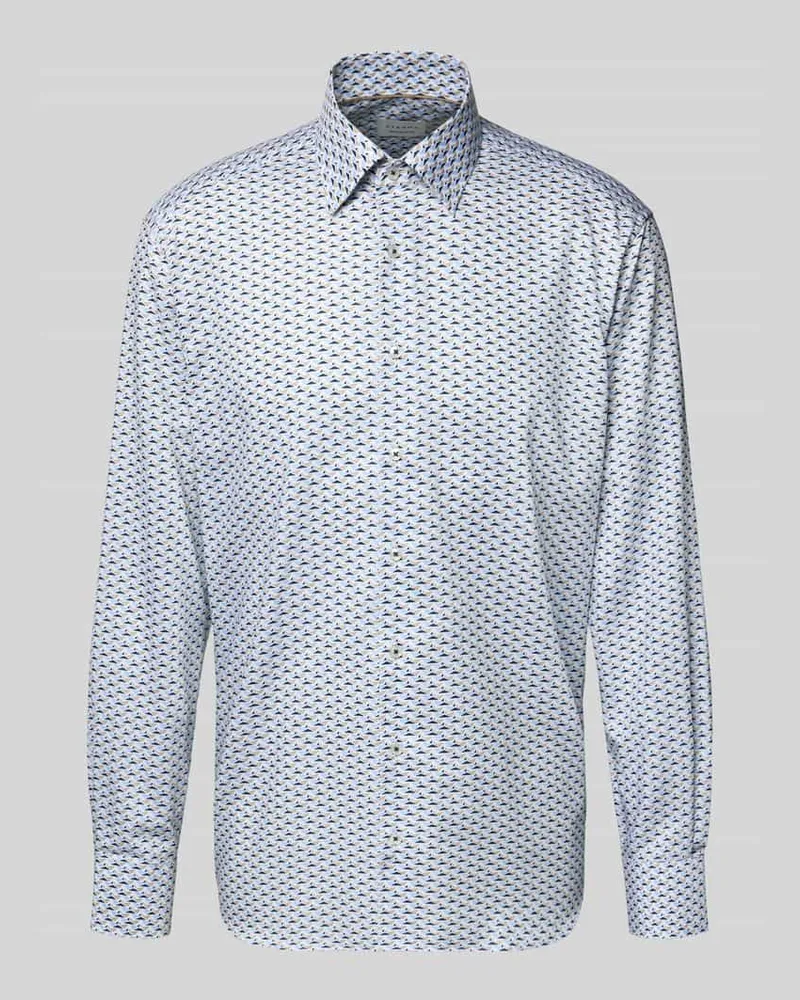 Eterna Regular Fit Business-Hemd mit Kentkragen Weiss