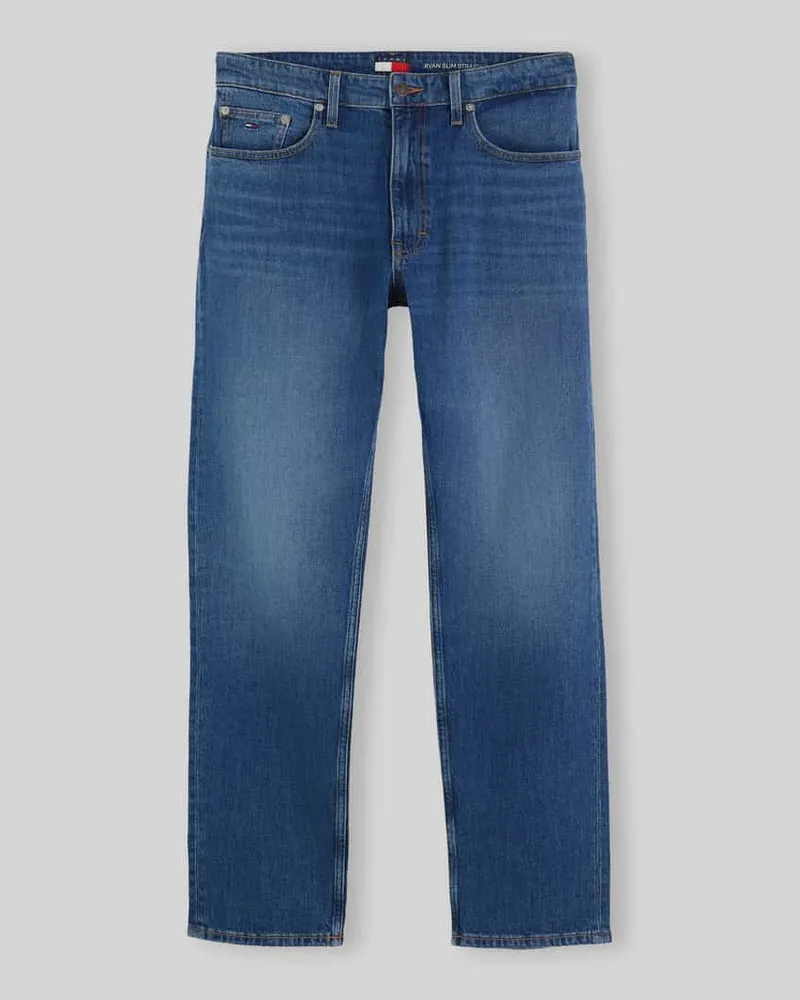 Tommy Hilfiger Straight Fit Jeans aus Baumwoll-Mix Jeansblau
