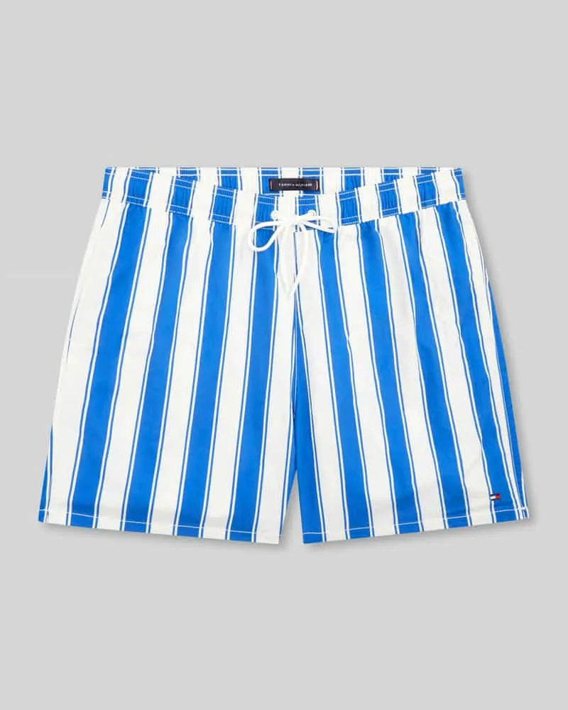 Tommy Hilfiger Regular Fit Badeshorts mit Allover-Muster Royal
