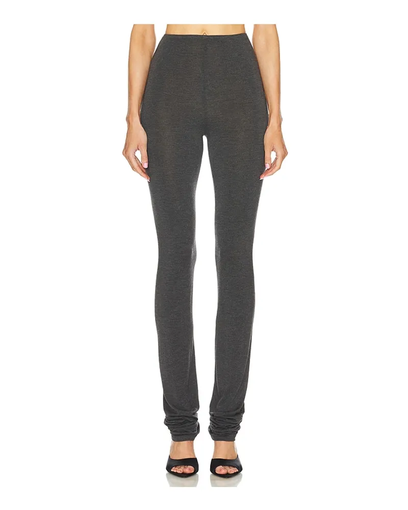 Norma Kamali LEGGINGS LAZY in Charcoal Charcoal