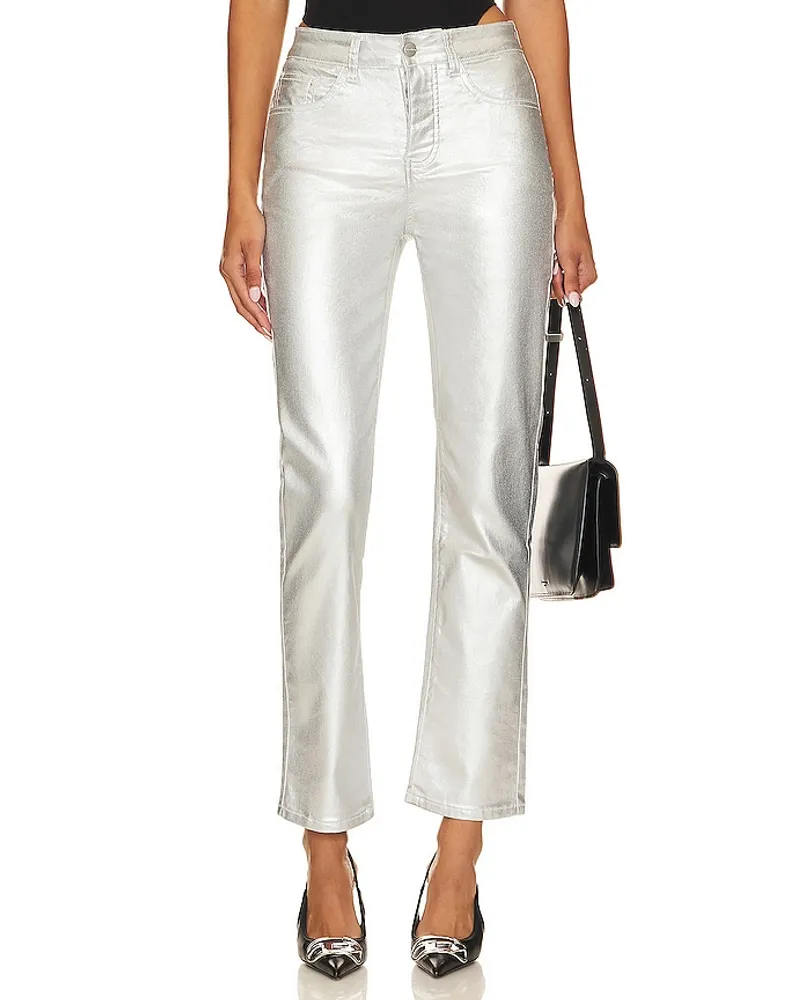 superdown JEANS REGINA in Metallic Silver Metallic