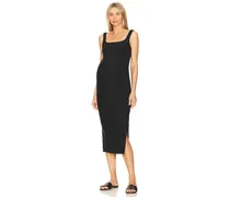 Spacedye Icon Midi Maternity Dress in Black