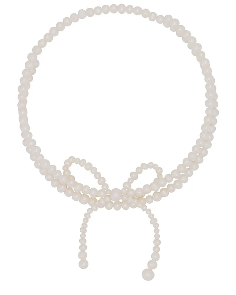 Martha Calvo Coquette Double Necklace in Ivory Ivory