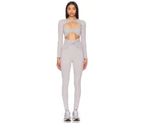 Lauren Long Sleeve Suit in Grey