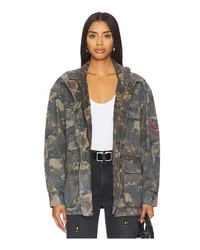 Free People x We The Free Arya Utility Camo Jacket in Olive Olive