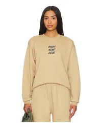 7 DAYS Active Organic Fitted Crewneck in Beige Beige