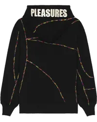 PLEASURES HOODIE in Black Black