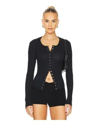 Free People CARDIGAN GOING PLACES in Black Black