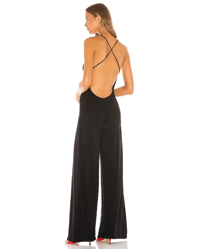 Norma Kamali JUMPSUIT SLIP in Black Black