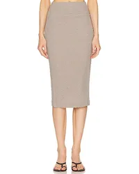 Enza Costa PENCILSKIRT in Taupe Taupe