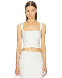 Helsa OBERTEIL EYELET CORSET in White White