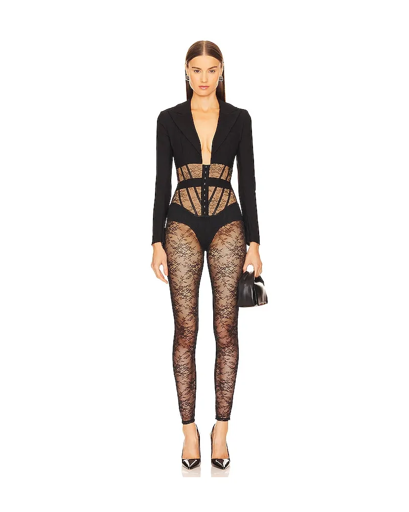 Michael Costello JUMPSUIT CLAUDETTE in Black Black