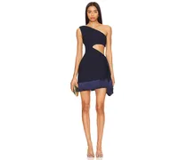 MINIKLEID MIT CUT-OUTS in Navy