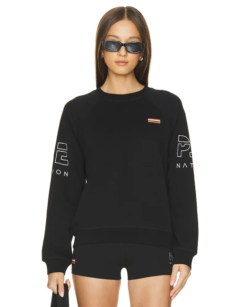 P.E. NATION SWEATSHIRT MONEYBALL in Black Black