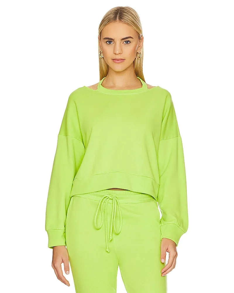 LANSTON PULLOVER & SWEATSHIRTS OPEN NECK in Green Green