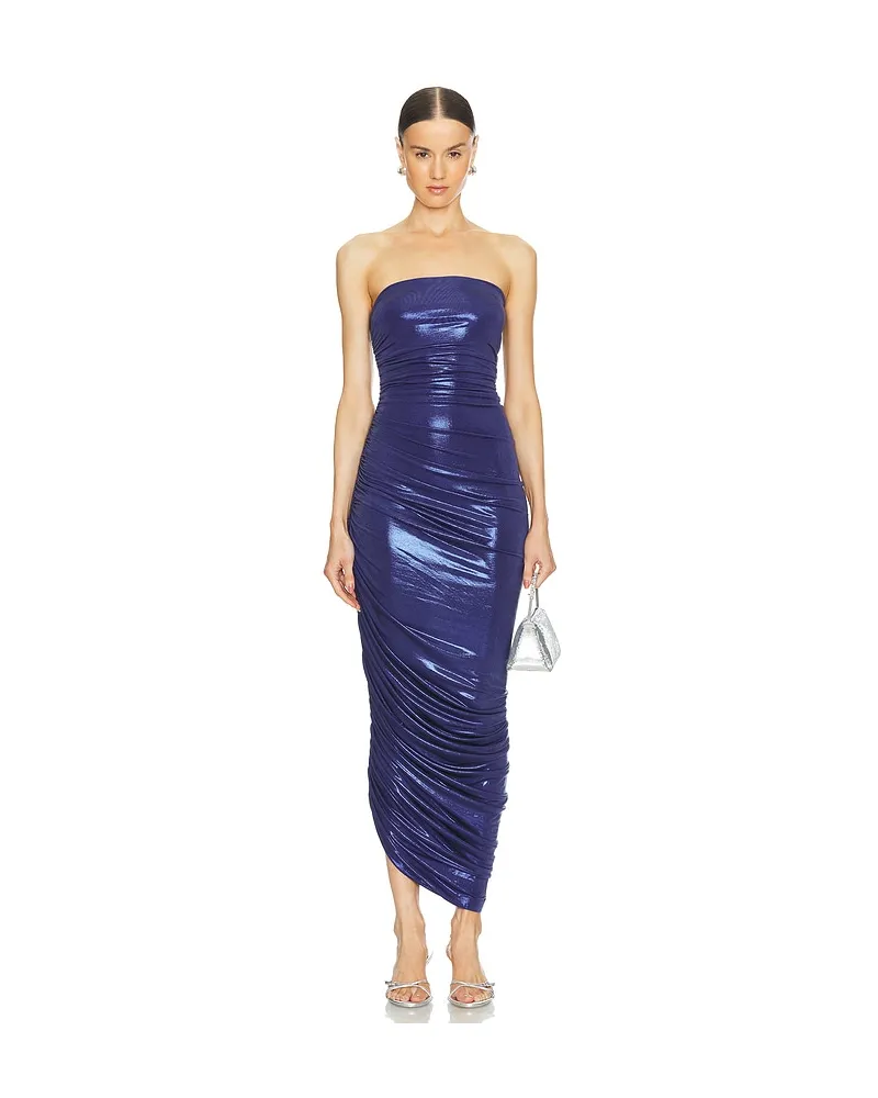 Norma Kamali ABENDKLEID STRAPLESS DIANA in Blue Blue