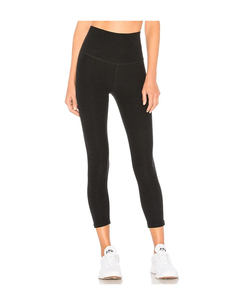 BEYOND YOGA LEGGINGS, MID-WAIST SPACEDYE in Black Black