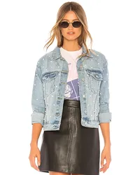 superdown JEANSJACKE MIT VERZIERUNG PEARL in Blue Blue