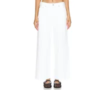 Pina Low Rise Baggy Crop in White