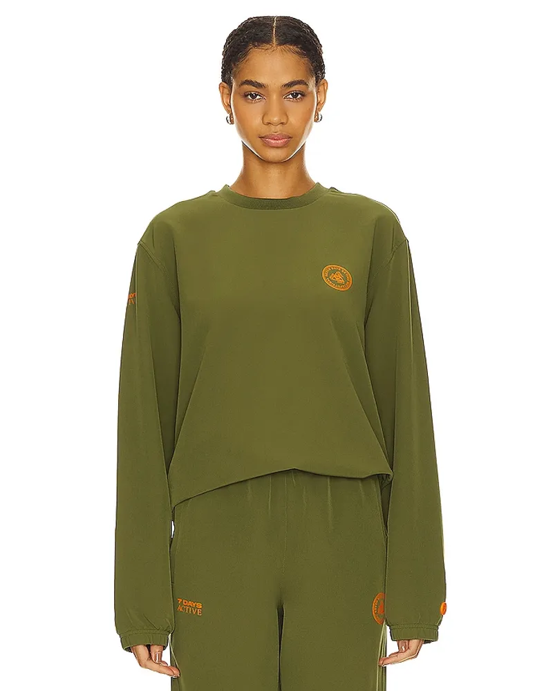 7 DAYS Active SWEATSHIRT TECH in Olive Olive