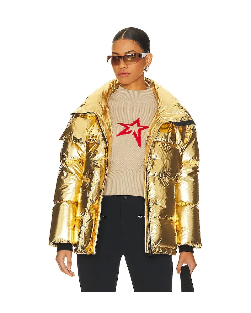 Perfect Moment PARKA OVERSIZED in Metallic Gold Metallic