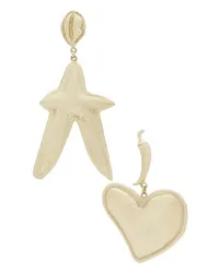 ALEMAIS OHRRINGE HIGH ROLLER HEART STAR in Metallic Gold Metallic