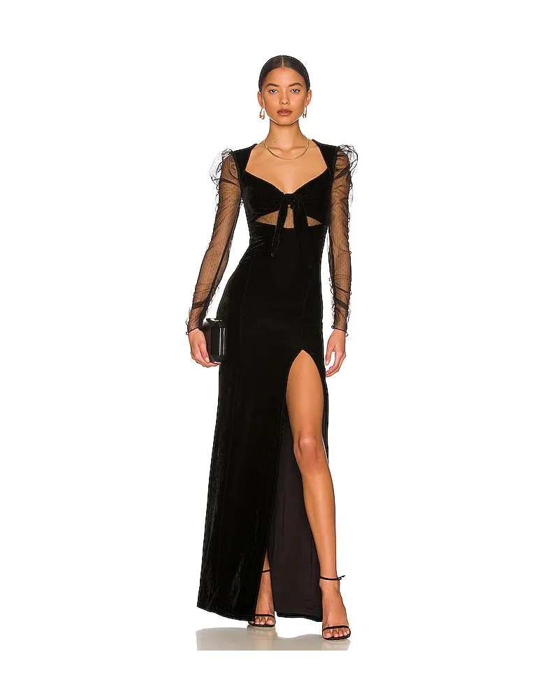 MAJORELLE KLEID MAYA in Black Black