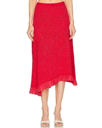 Ulla Johnson MIDIROCK JOSEPHINE in Red Red