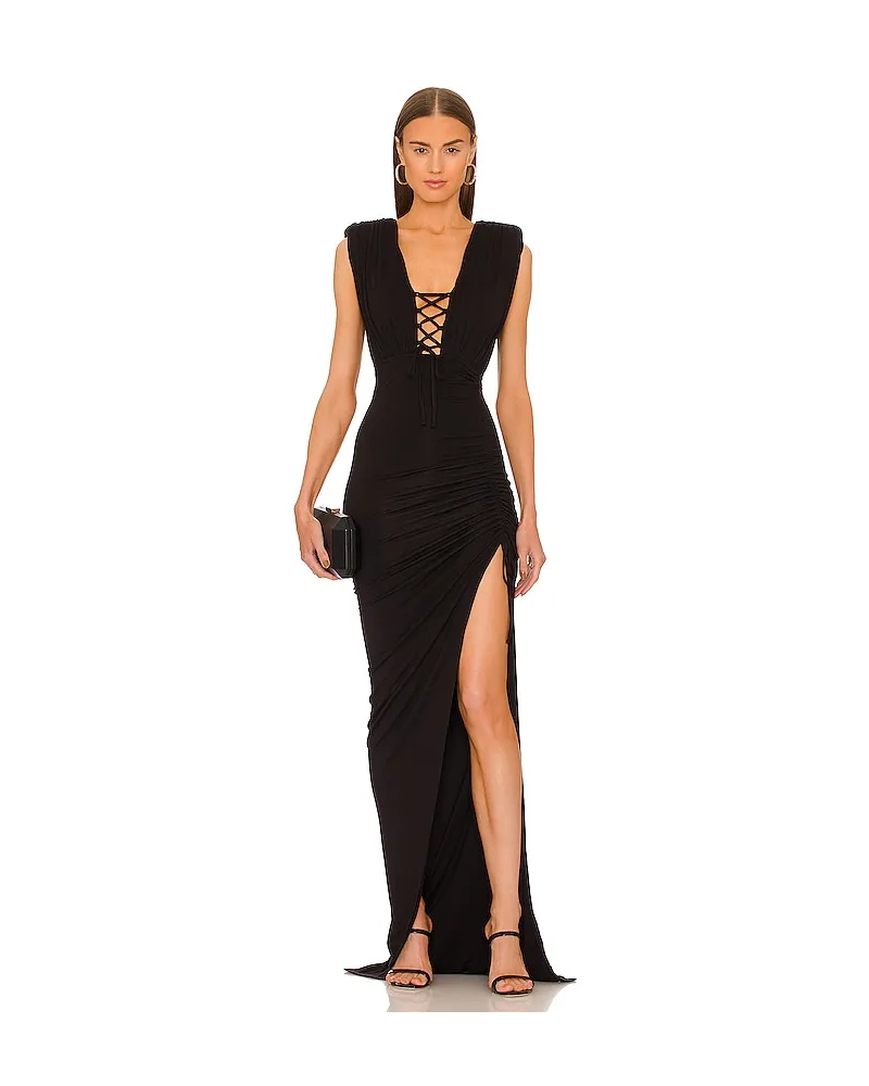 Michael Costello MAXIKLEID KOLE in Black Black