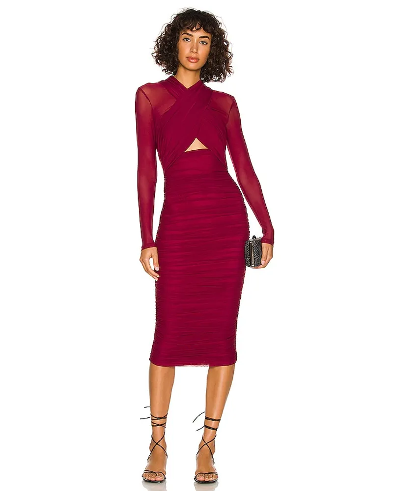 Bardot KLEID ALIYAH in Burgundy Burgundy