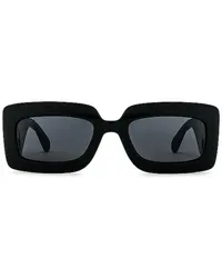 Gucci SONNENBRILLE MATELASSE RECTANGULAR ICON in Black Black