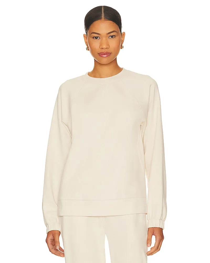 Eberjey Luxe Long Sweatshirt in Cream Cream