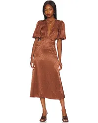 House of Harlow 1960 MIDI-KLEID PATRIA in Chocolate Chocolate