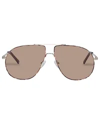 Le Specs SONNENBRILLE SCHMALTZY in Brown Brown